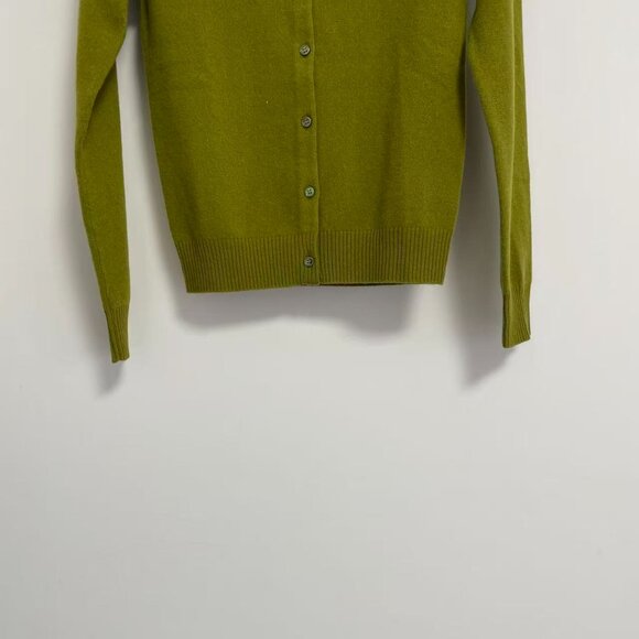 Miu Miu striped-collared knitted-logo cashmere cardigan - Picture 7 of 14